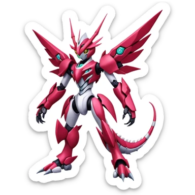  Cool Edgy Godly Digimon-Scizor-Palkia-Medabot full body sticker