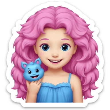 Sullivan monster with small girl sticker