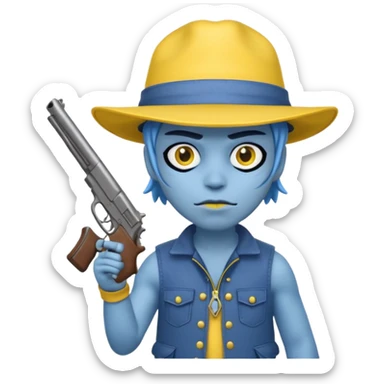 
Make a image of 67 foot with legs and hands they’re blue and 2026  that have yellow legs and yellow hunch and they’re they’re old they have the gun sticker