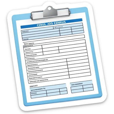 A census form sticker