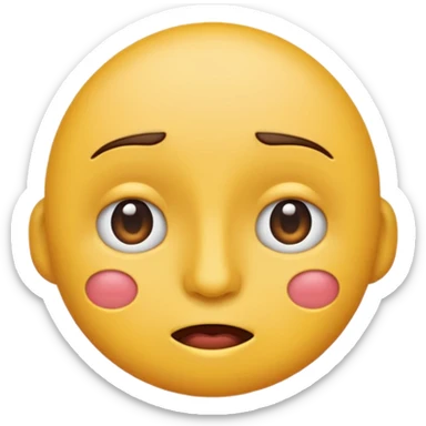 Un emoji normal comme lui😶 mais qui fait un side eye sticker