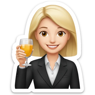 marketing agent with glass sticker