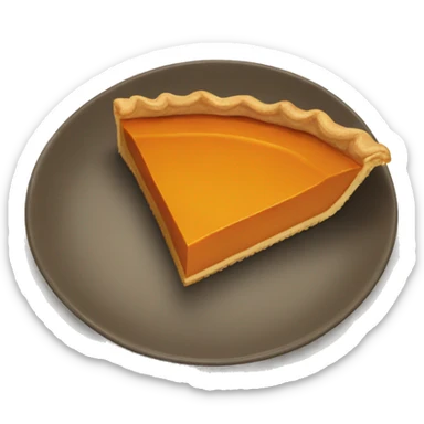 Pumpkin pie slice sticker