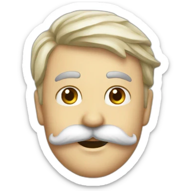 chat blanc tache rousses sticker