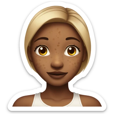 the hyperpigmentation girl sticker