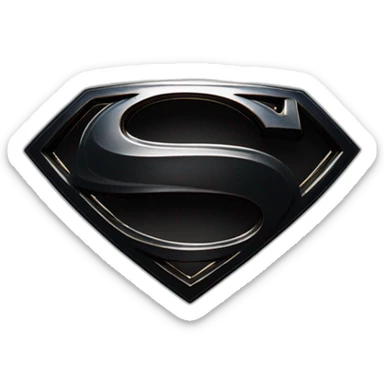 superman wearing dark suit from justice league zac snyder cut sticker