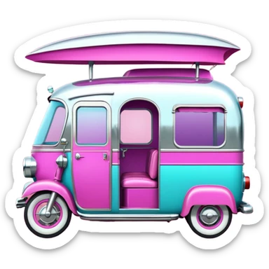Jetson’s Ultra hotrod Haunted Barbie dream house Caravan motorbike tuk tuk  sticker