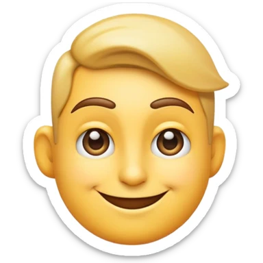 A single emoji that combines a pointing finger and a smirking face - a face with a sly smirk that has one arm extending with a pointing finger sticker