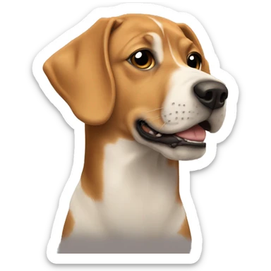 dog with travis scott face  sticker