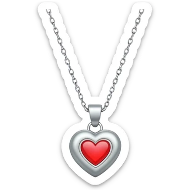pendant with a meaningful symbol like a heart or infinity sign on a delicate chain sticker