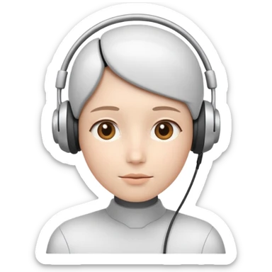 AI Call Agent human-like Cyber AI face, warm, calm and friendly.
Soft human AI face with a listening, welcoming expression, minimal facial lines, calm eyes. sticker