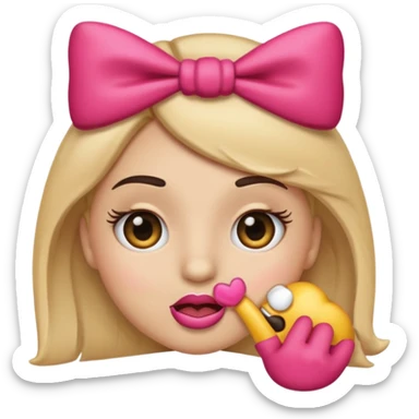 Şimdi sana bir tane emoji göstereceğim eli ağzında gözlerinde kirpik kafasında da ku yrdele olsun sticker