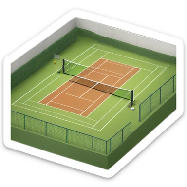 Tennis court sticker