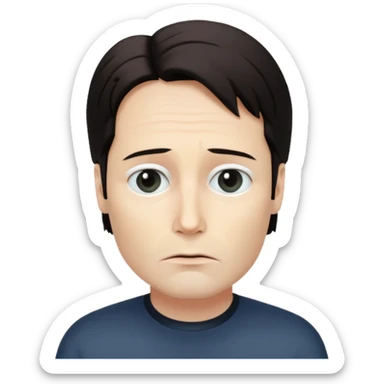 trust no one Mulder from the x-files looking very very worried sticker