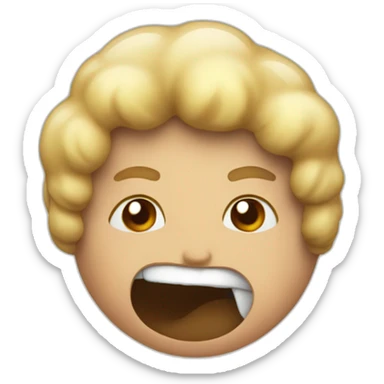 frothing at the mouth sticker