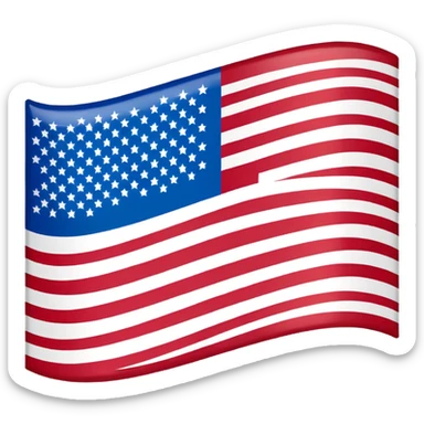 usa flag sticker