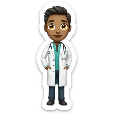A cute doctor, tall and handsome sticker