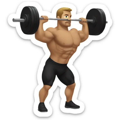 back squat strongman sticker