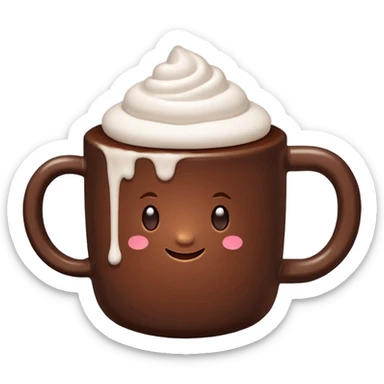 white mug-of-hot-cocoa chocolate bomb sticker