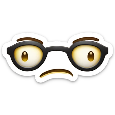 A proud smirking emoji that’s also smug sticker