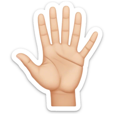 american sign language alphabet A sticker