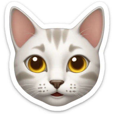 cat blinking sticker