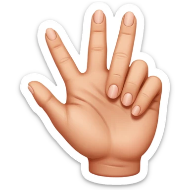 emoji de dedo señalando sticker