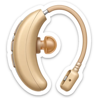 Telinga aid, hearing aid color beinge  sticker