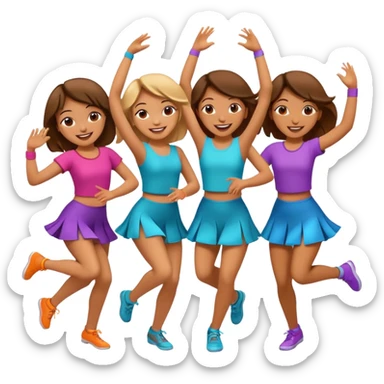 Chicas bailando sticker