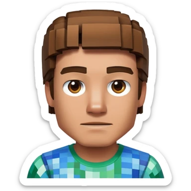 Steve from Minecraft sticker