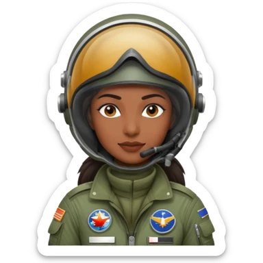 Indian fighterjet female pilot sticker
