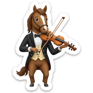 horse Musician sticker