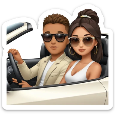 josh king jetset madrid the millionaire internet celebrity panel rank founder and instagram model girlfriend Tefi in Nissan GTR  sticker