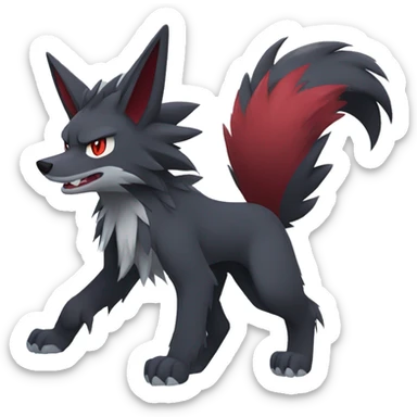 Zoroark-Mightyena-Zorua full body sticker