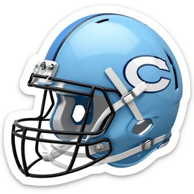 college football Carolina Blue helmet

 sticker