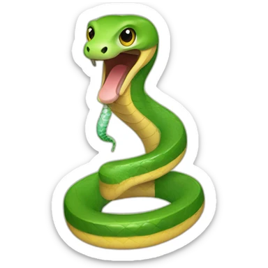 A snake with a hearing aid sticker
