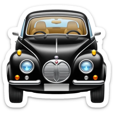 Crée-moi une voiture noire, berline, très classe La voiture  en long 2025classe S. sticker