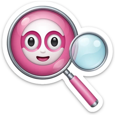 mix light pink dark pink and white girly internet wifi with a magnifying glass sticker