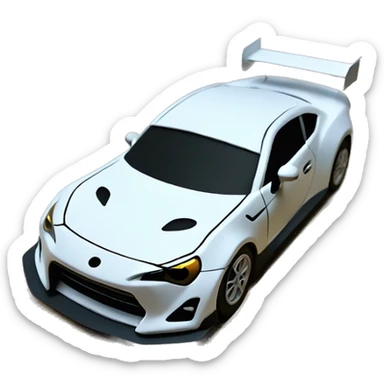 Card stock Papercraft fr-s racecar sticker