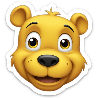 spooky winnie the pooh sticker