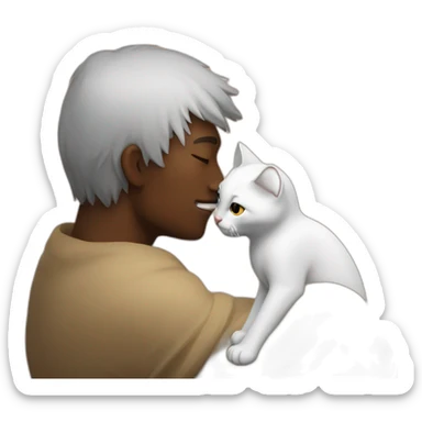 Yang man Kiss cat sticker