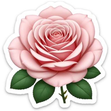 rose shape flower, no stem, now make it a white sticker