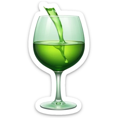 green wine emotivon sticker