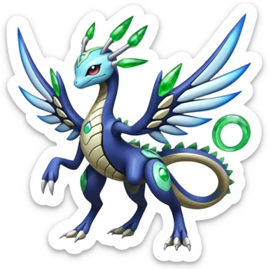 Meloetta-Zygarde-Cresselia-Palkia-Dialga-Electrike-Fakémon-fusion, full body sticker