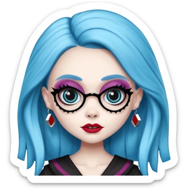 Ghoulia yelps monster high, pal skin sticker
