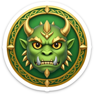 tribal and orcish faction emblem sticker