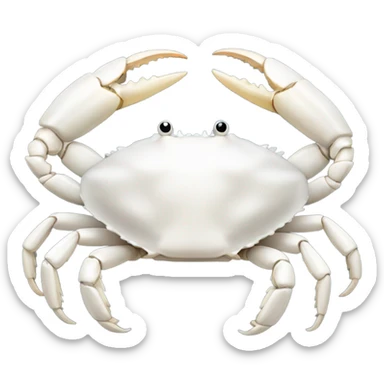 White crab  sticker