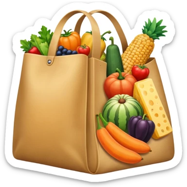 Big bag of all different foods sticker