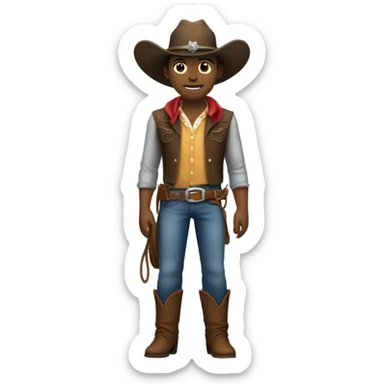 My friend Alex in Texas being cowboy  sticker