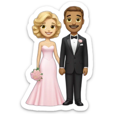 Louie smith and the pink panther get married sticker